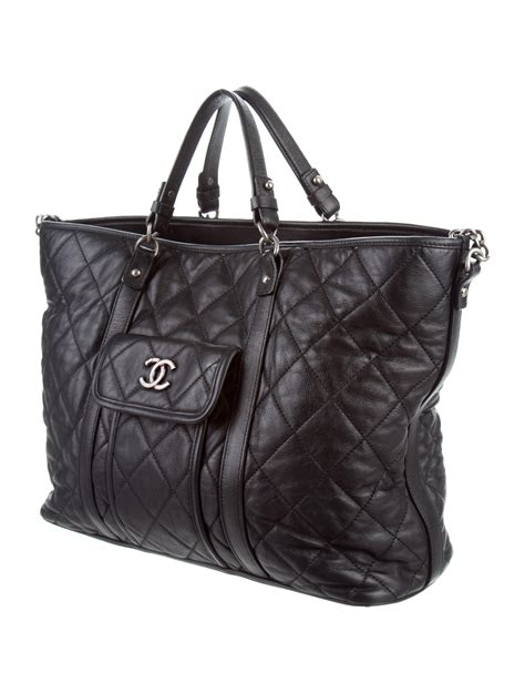 large shopping bag chanel|Chanel large zipped shopping bag.